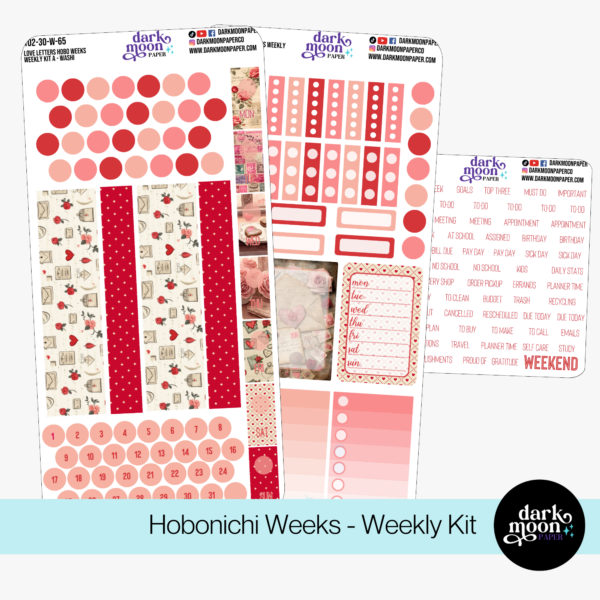 Hobonichi Weeks Weekly Kit - Love Letters - 102-30-W