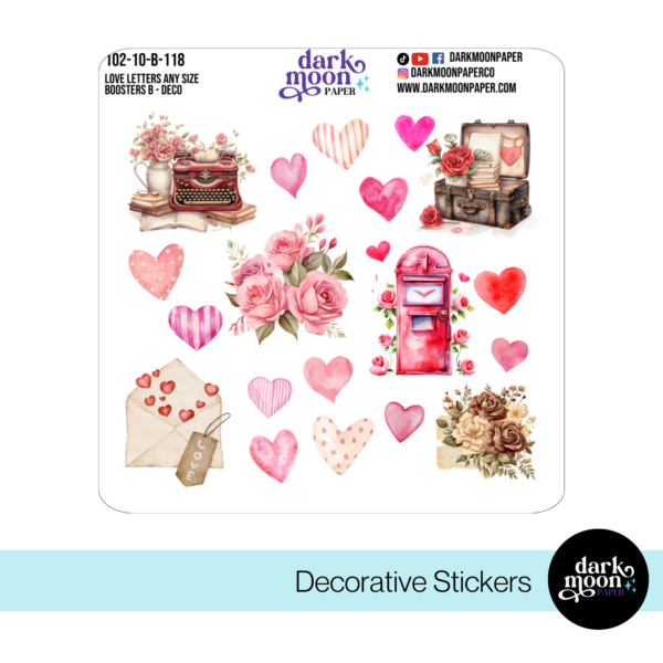 Love Letters Sticker Kit Boosters - 102B - Image 6