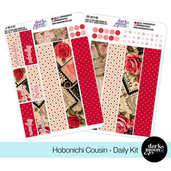 Hobonichi Cousin Daily Pages Kit - Love Letters - 101-40-D-87/88