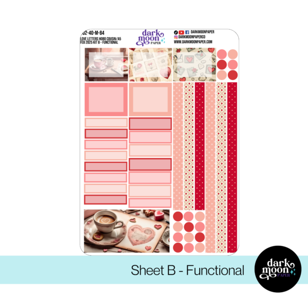 Hobonichi Cousin Any Month Monthly Kit - Love Letters - 102-40-AM - Image 3