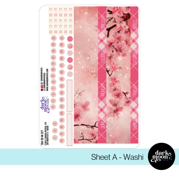 Standard Vertical Any Month Kit - Starlit Sakura - 104-20-AM - Image 2