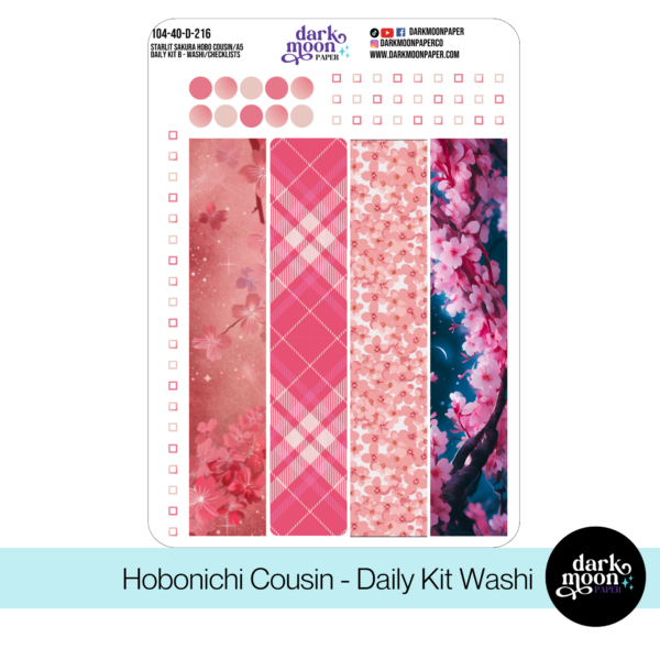 Hobonichi Cousin Daily Pages Kit - Starlit Sakura 104-40-D-(A&B) - Image 3