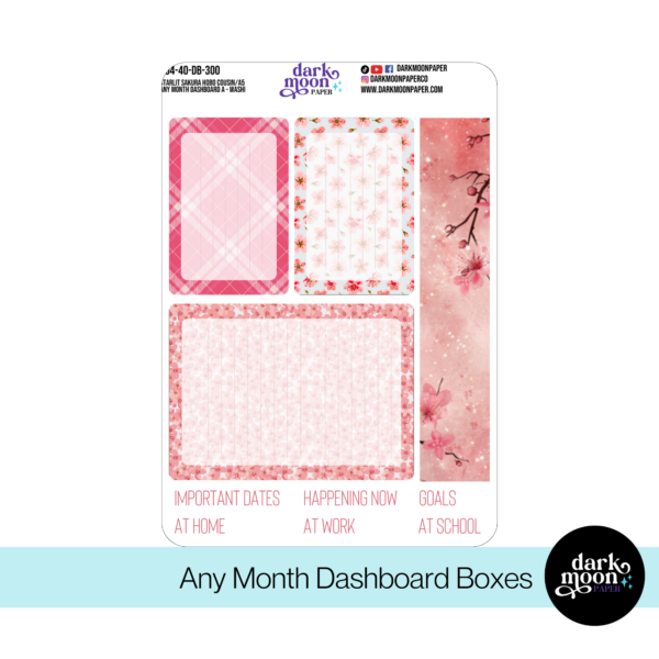 Hobonichi Cousin Dashboard Kit - Starlit Sakura - 104-40-DB - Image 5