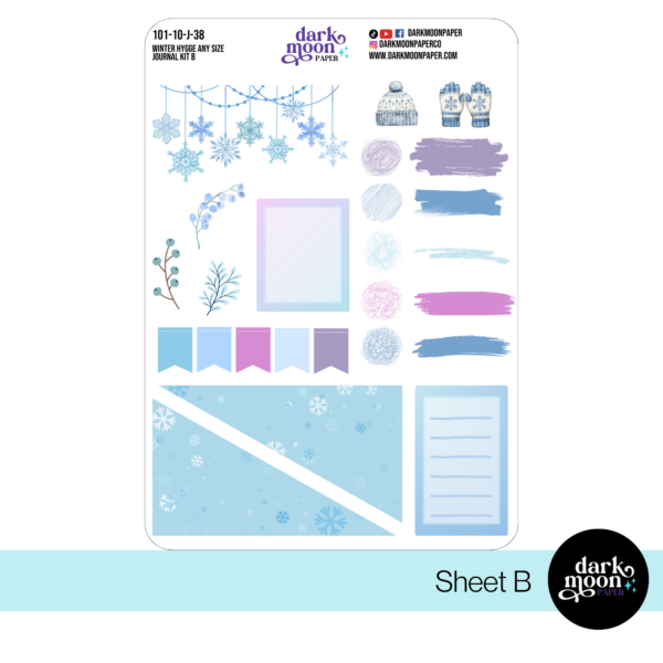 Any Size Notebook Journal Kit - Winter Hygge - 101-40-J-37/38 - Image 3