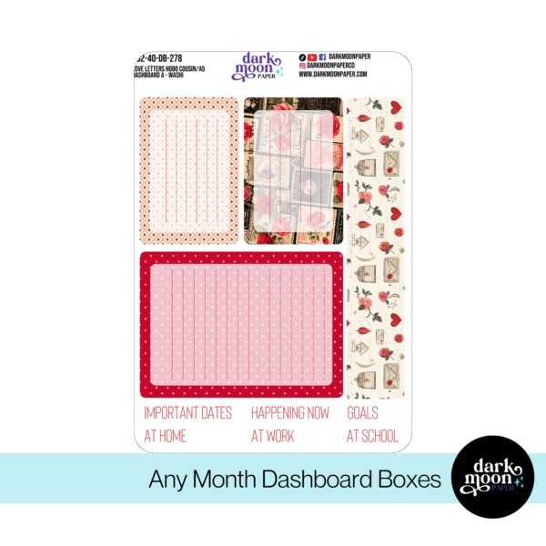 Hobonichi Cousin Dashboard Kit - Love Letters - 102-40-DB - Image 4