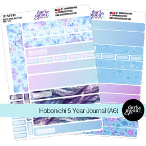 Hobonichi 5 Year Journal sticker kit