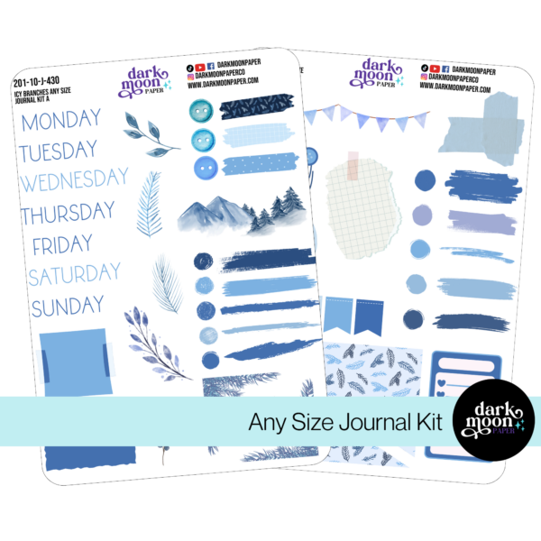 Any Size Notebook Journal Kit | Icy Branches 201-10-J-430/431