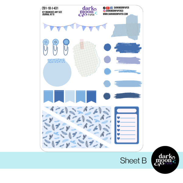 Any Size Notebook Journal Kit | Icy Branches 201-10-J-430/431 - Image 3