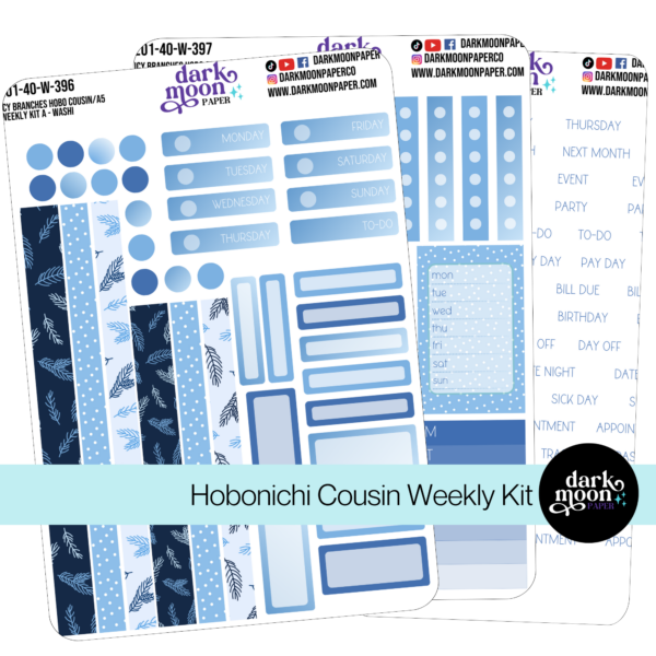 Hobonichi Cousin Weekly Kit | Icy Branches | 201-40-W