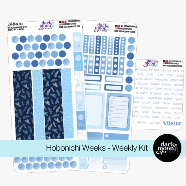 Hobonichi Weeks Weekly Kit | Icy Branches | 201-30-W