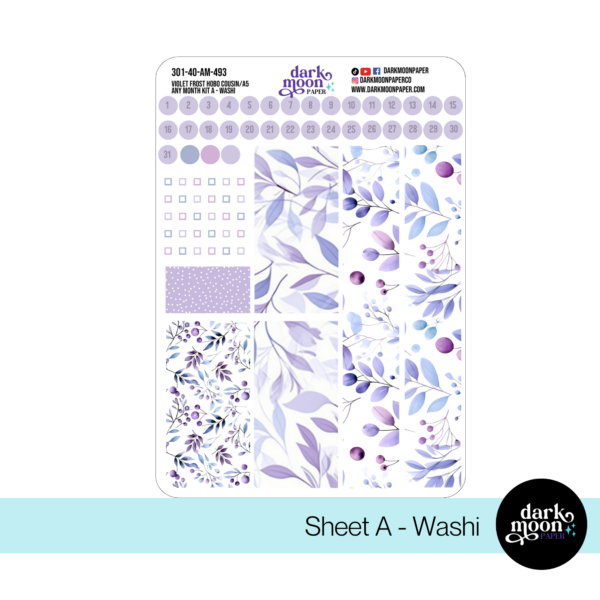 hobonichi cousin monthly planner stickers washi