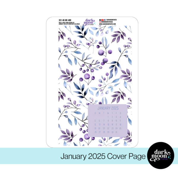 hobonichi cousin cover for monthly page january