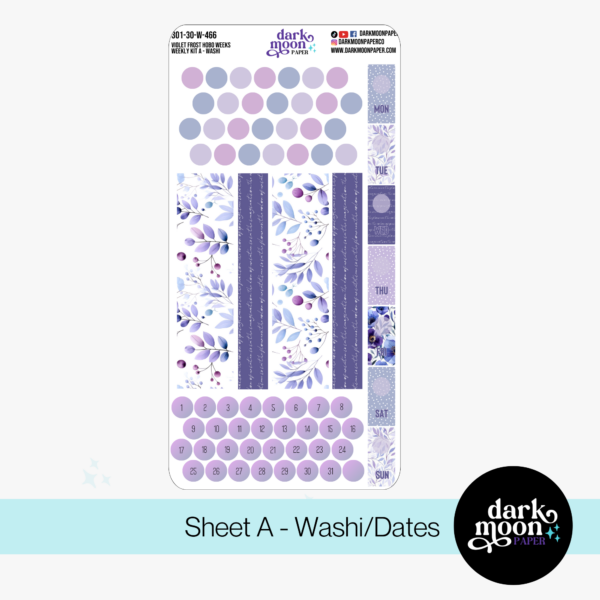 Hobonichi Weeks Weekly Kit - Violet Frost - 301-30-W - Image 2