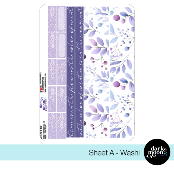 weekly planner kit coordinating stickers for 7x9 inch standard vertical planners, headers