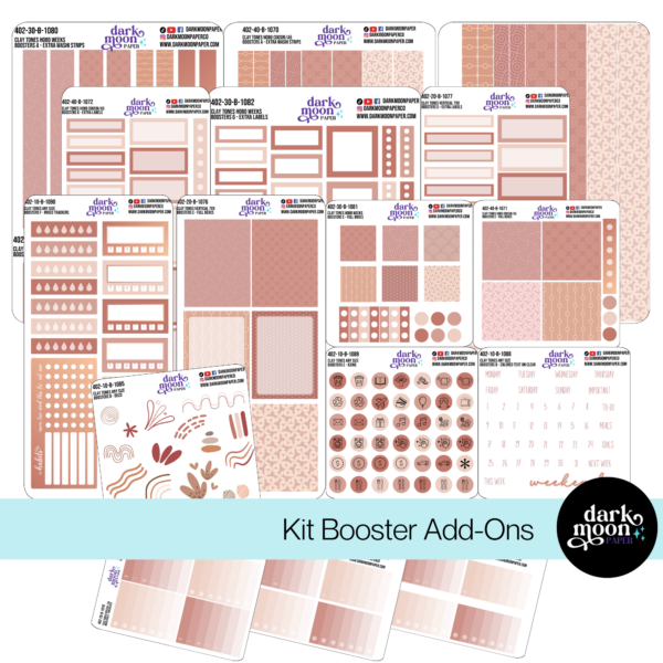 Clay Tones Sticker Kit Boosters