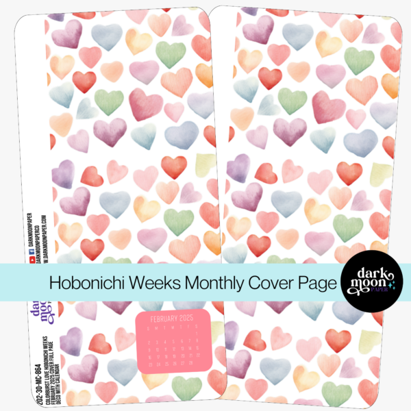 Hobonichi Weeks Monthly Cover Page - Colorburst Love - 202-30-MC