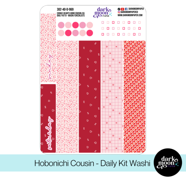 Hobonichi Cousin Daily Pages Kit | Cookie Hearts | 302-40-D - Image 3