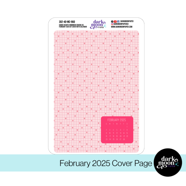 Hobonichi Cousin Monthly Cover Page - Cookie Hearts - 302-40-MC - Image 2