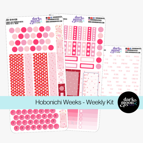 Hobonichi Weeks Weekly Kit - Cookie Hearts - 302-30-W