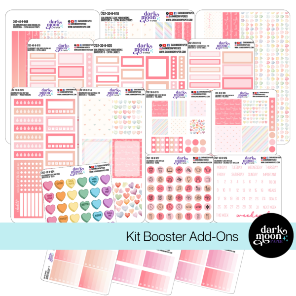 Colorburst Love Sticker Kit Boosters