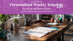 how to create a personalized weekly schedule with planner stickers