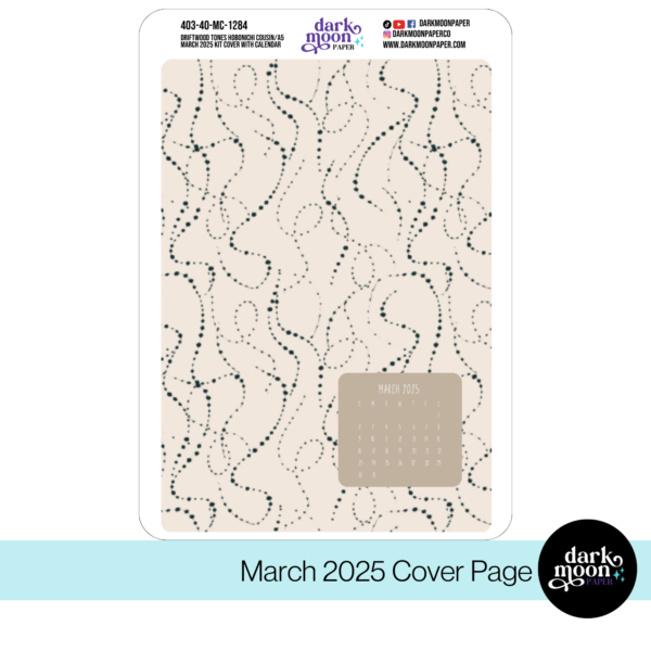 Hobonichi Cousin Monthly Cover Page | 403-40-MC - Image 2