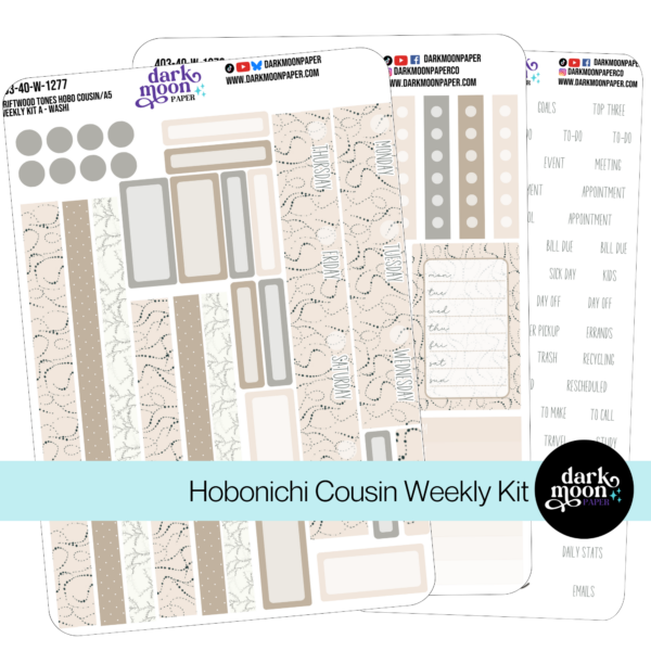 Hobonichi Cousin Weekly Kit - Driftwood Tones - 403-40-W