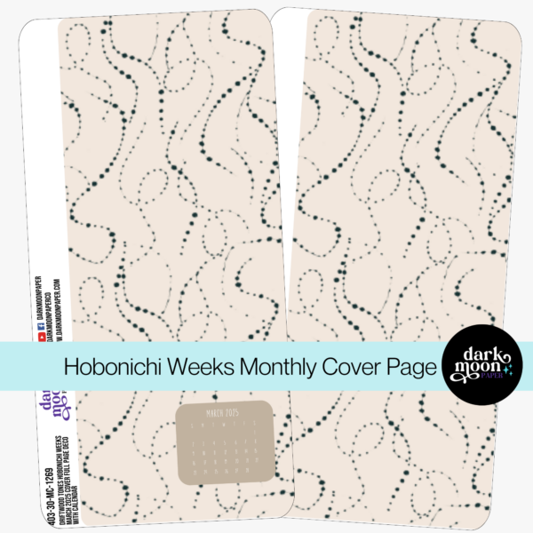 Hobonichi Weeks Monthly Cover Page - Driftwood Tones - 403-30-MC