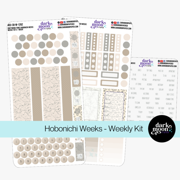 Hobonichi Weeks Weekly Kit - Driftwood Tones - 403-30-W