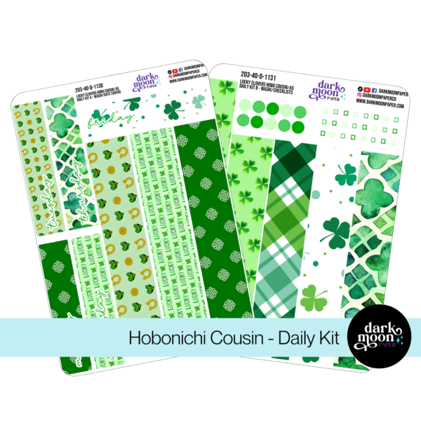 Hobonichi Cousin Daily Pages Kit - Lucky Clovers - 203-40-D