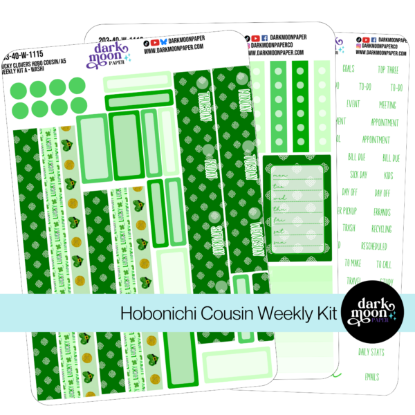 Hobonichi Cousin Weekly Kit - Lucky Clovers - 203-40-W