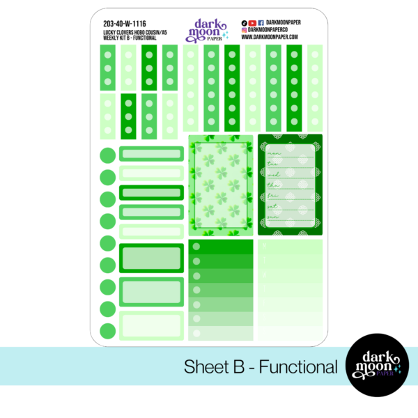 Hobonichi Cousin Weekly Kit - Lucky Clovers - 203-40-W - Image 4