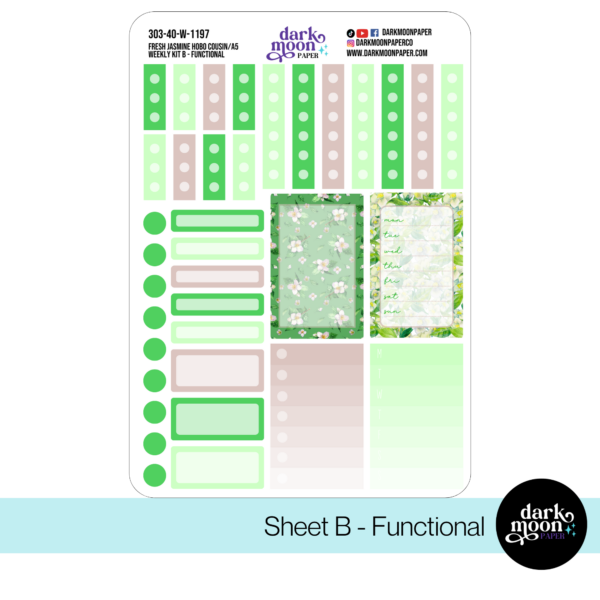 Hobonichi Cousin Weekly Kit - Fresh Jasmine - 303-40-W - Image 3